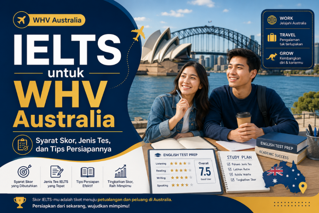 IELTS untuk WHV Australia: Syarat Skor, Jenis Tes, dan Tips Persiapannya