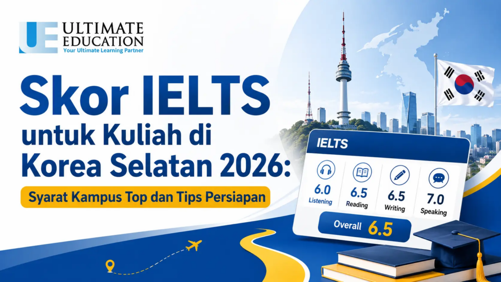 Skor IELTS untuk Kuliah di Korea Selatan 2026: Syarat Kampus Top dan Tips Persiapan